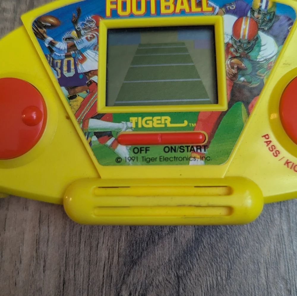 Tiger Vintage Handheld Football Game 1991. Battery Operated Handheld Game.